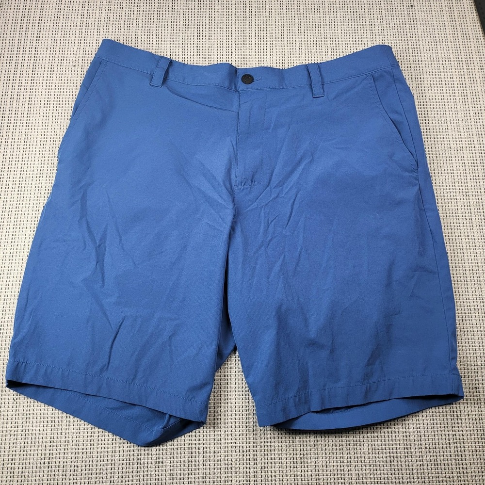 Banana Republic Shorts Mens 38 Blue Chino Elastic Waist 9 Inseam Casual Summer